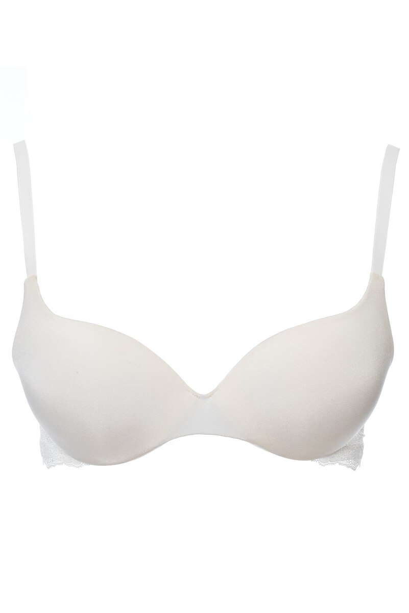 Sutien din microfibra, Push-up cu gel, Intimamoda Pure Love 1974, Alb
