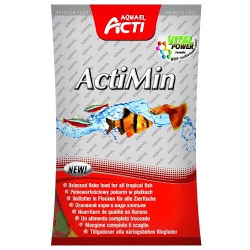 Hrana pesti Actimin, Aquael, 10x10g