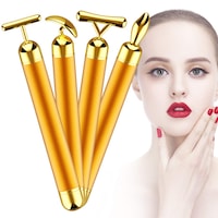 Aparat Lifting Facial cu Vibromasaj 4 in 1, Energy Beauty Bar 24K cu functie Antirid, Gemevo
