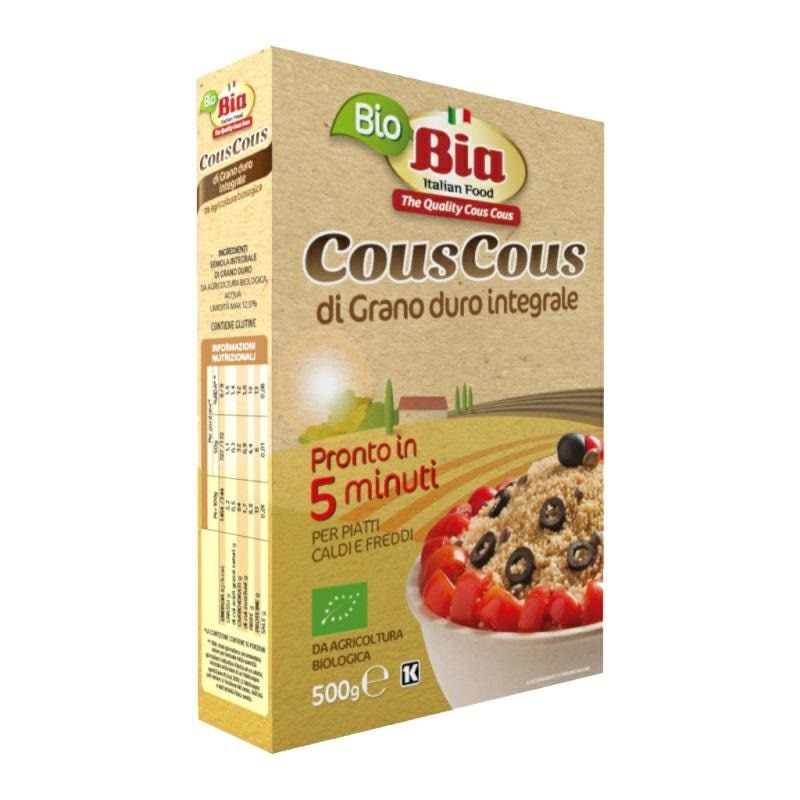 Cuscus din faina de grau dur ecologic BIA 500g