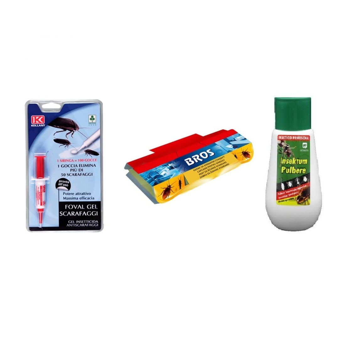 Set format din solutie Foval , capcana anti insecte taratoare Feromox, Bros 035 , Pulbere insecticida Insektum