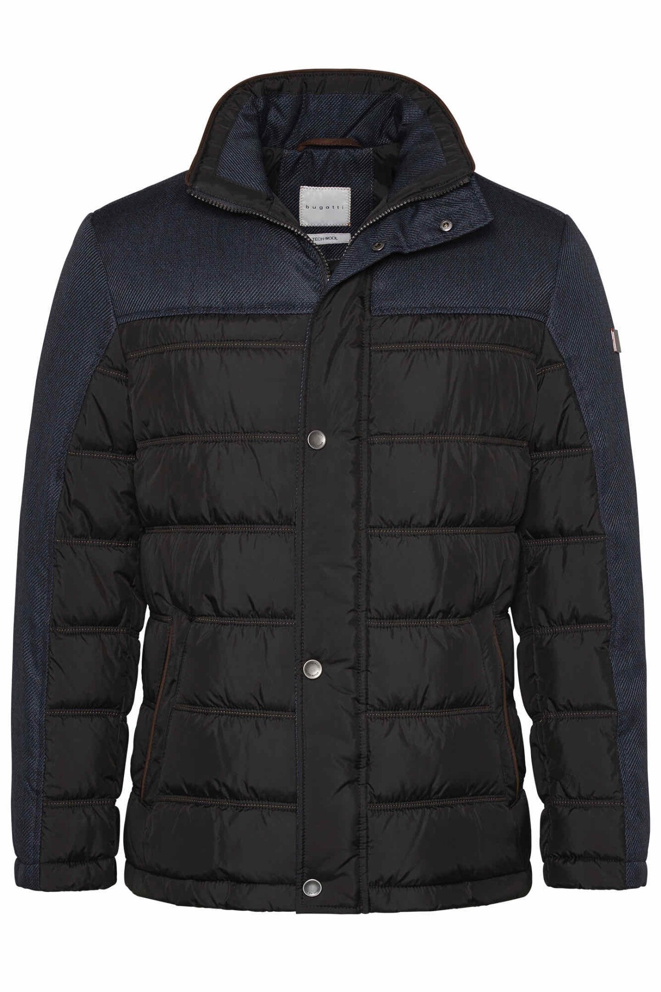 Geaca Bugatti TECH WOOL, smart casual, Albastru marin