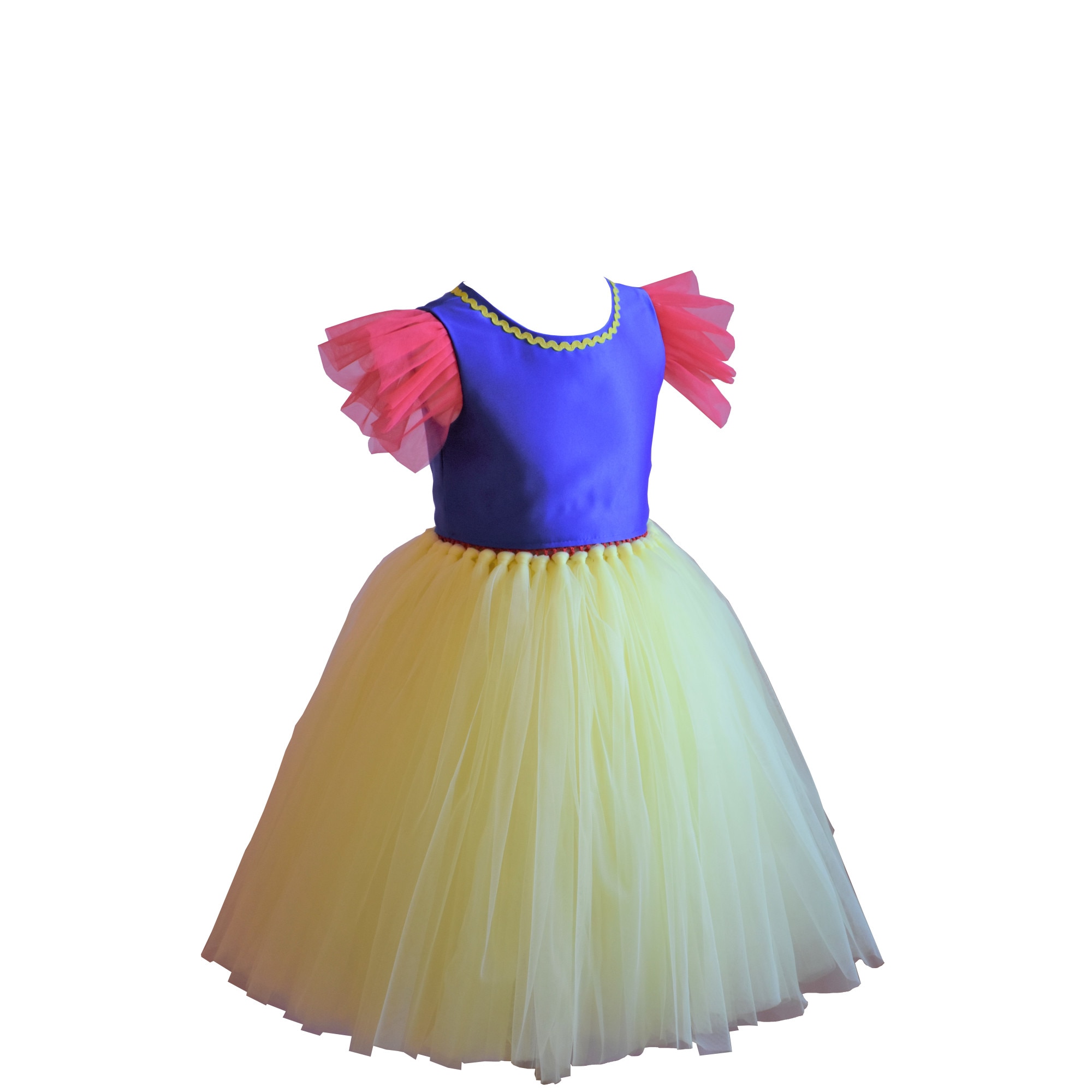 Rochita Alba ca Zapada, tutu, Anastasia, tafta, bumbac, tulle