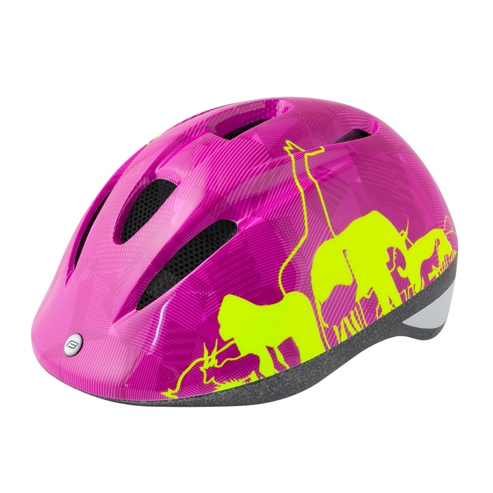 Helmet Force FUN Animals Pink/Yellow Fluo M