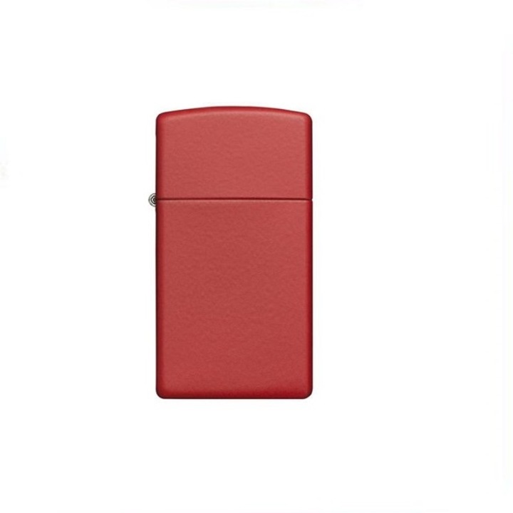 Bricheta Zippo Slim Red Matte, antivant, reincarcabila