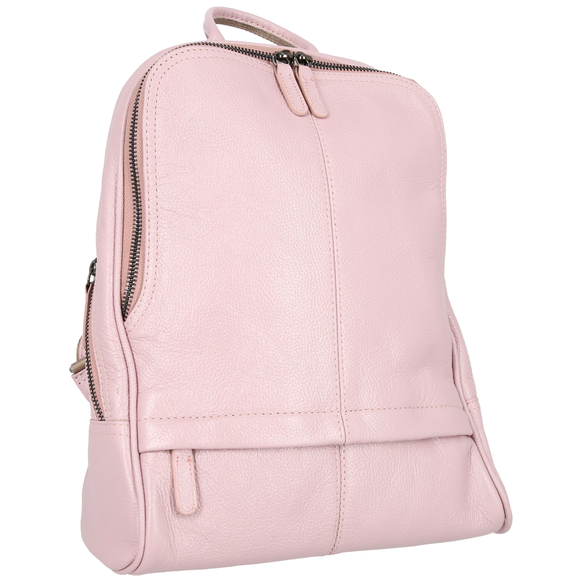 Rucsac Tony Bellucci roz din piele naturala model 062 ,MAGAZINULDEGENTI