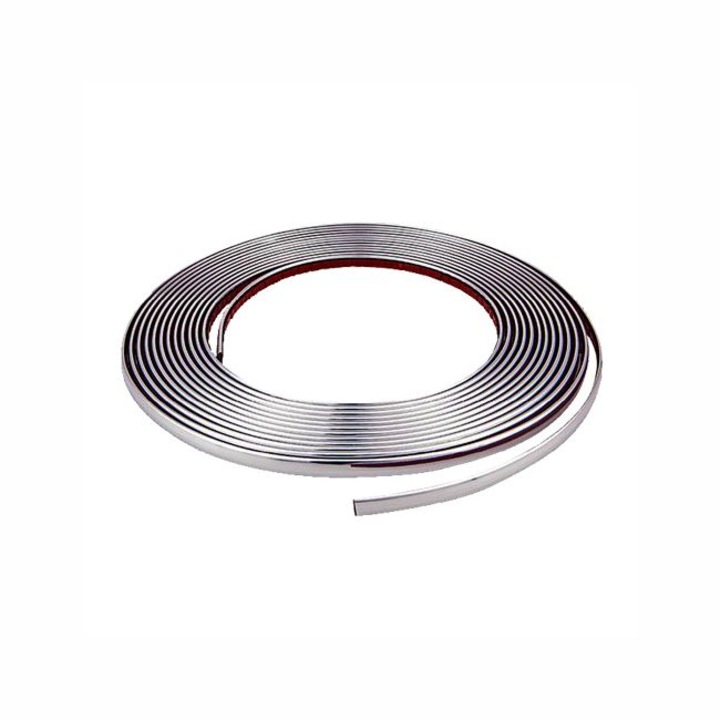 Banda ornament crom adeziva 4Cars, 9mm x 8 m