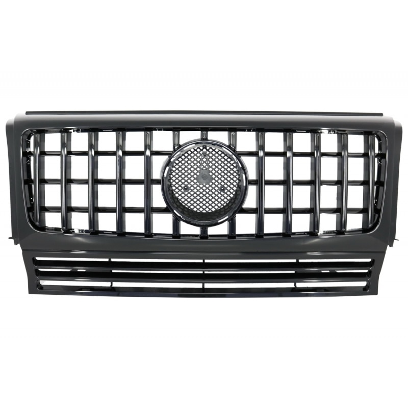 Grila Centrala MERCEDES Benz G-Class W463 (1990-2014) G63 GT-R Panamericana Design Negru Lucios