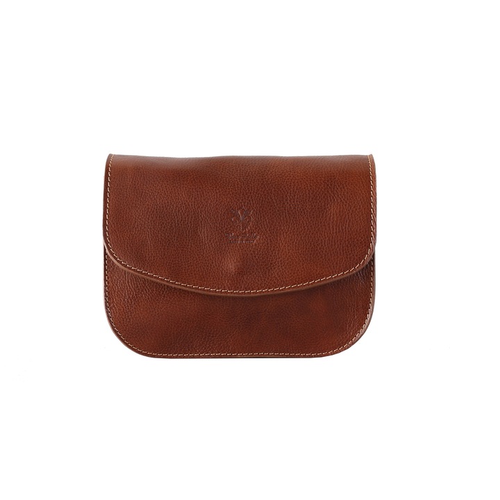 Geanta de umar din piele naturala, miere, P130C