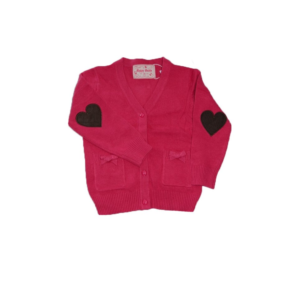 Cardigan maneca lunga fetite Happy House BL-112, Fucsia, 104