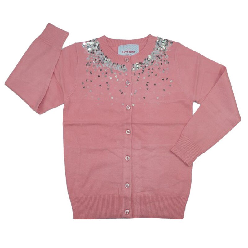 Cardigan maneca lunga fetite Happy House BL-270R, Roz