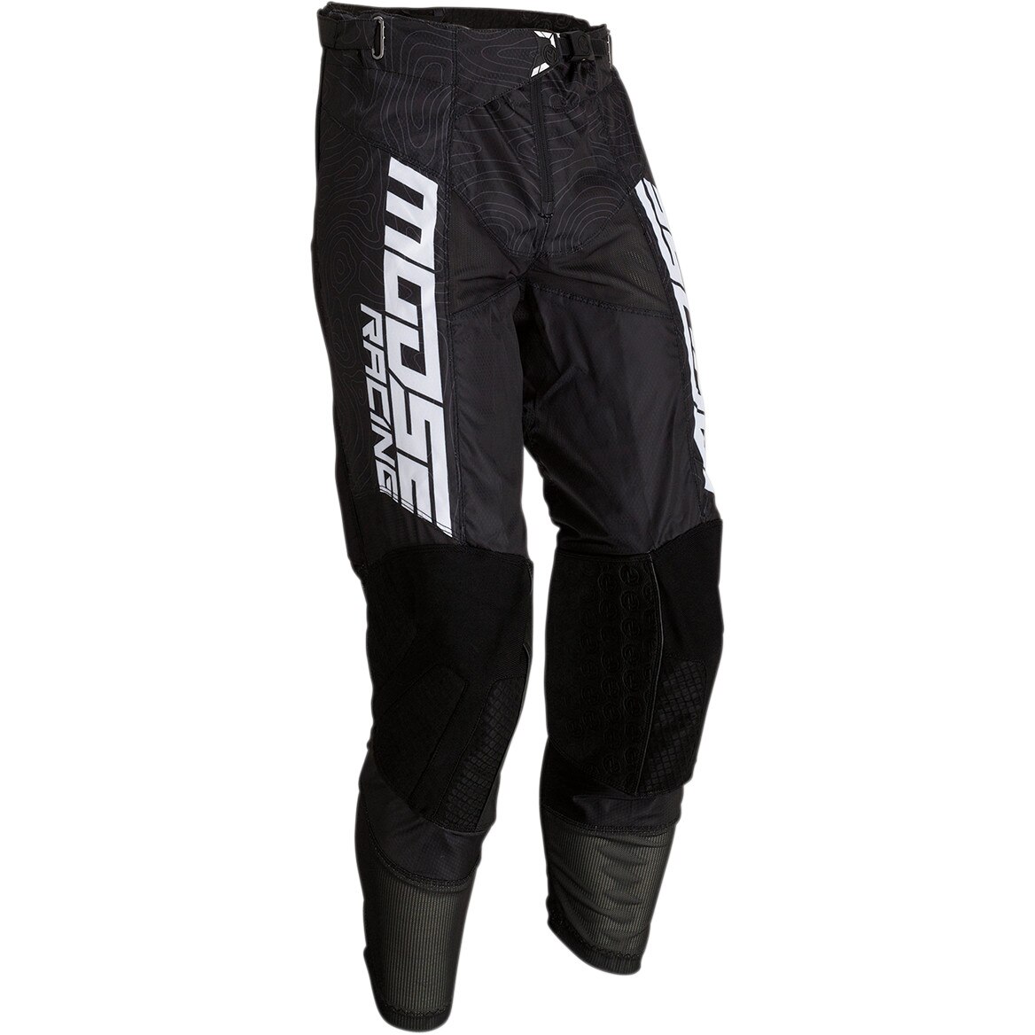 Pantaloni motocross Moose racing M1 agroid culoare alb/negru marime 30