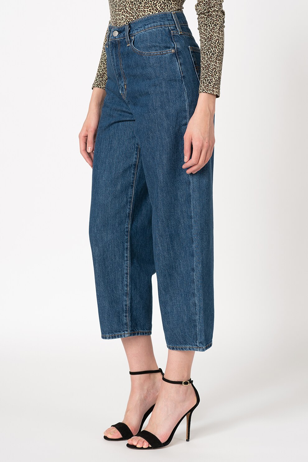 Levi's, Capri farmernadrág balloon fazonú lábszárakkal, Kék, W26-L26 -  eMAG.hu