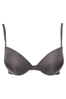 Sutien din microfibra, cusaturi plate, Fantastic1344, cu burete subtire si push-up cu gel, Gri antracit Sutien din microfibra, cusaturi plate, Fantastic1344, cu burete subtire si push-up cu gel, Gri antracit