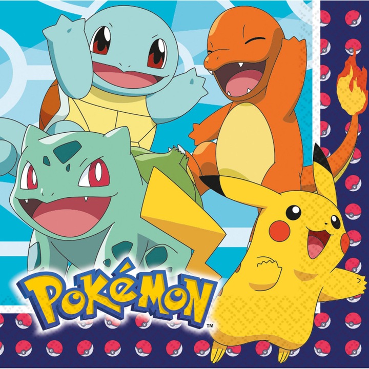 Pokémon szalvéta 16 db-os, 33*33 cm DPA9904821