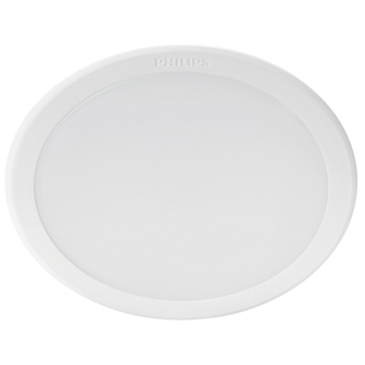 Спот кръгъл LED вграден Philips Meson, 13W, 1200 lm, A+, IP20, Топла бяла светлина, 14 см, Енергиен клас F