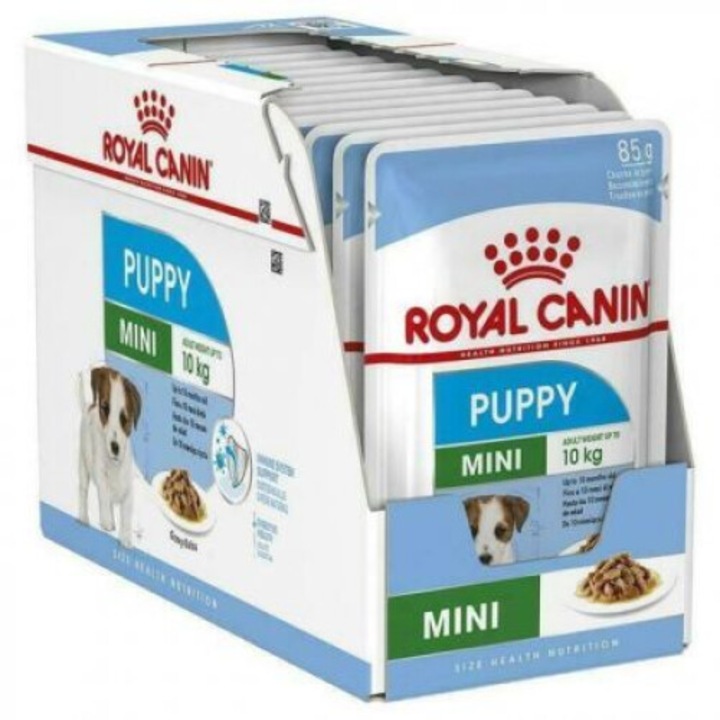 Hrana umeda pentru caini, Royal Canin, Mini Puppy, 12 x 85g