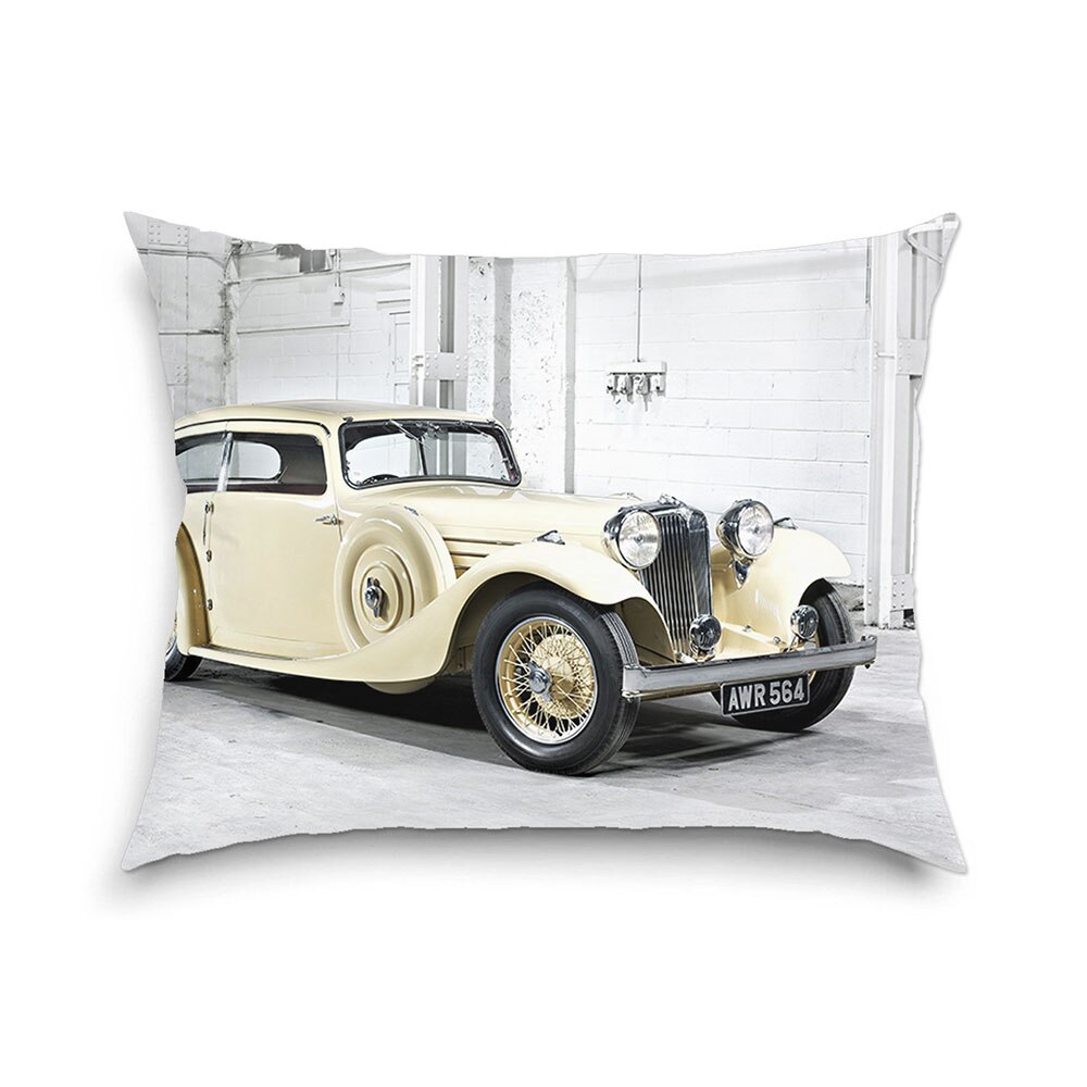 Perna decorativa Heartwork Masina de Epoca Crem, Decoratiuni pentru casa, 40 x 52 cm