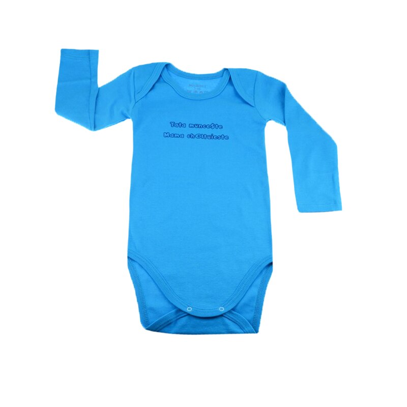 Body cu maneca lunga, baieti, Mini Bimbi, Albastru