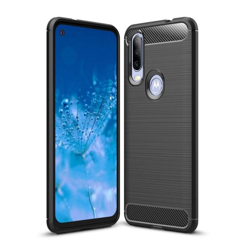 Carcasa TECH-PROTECT TPUCARBON Motorola One Action Black