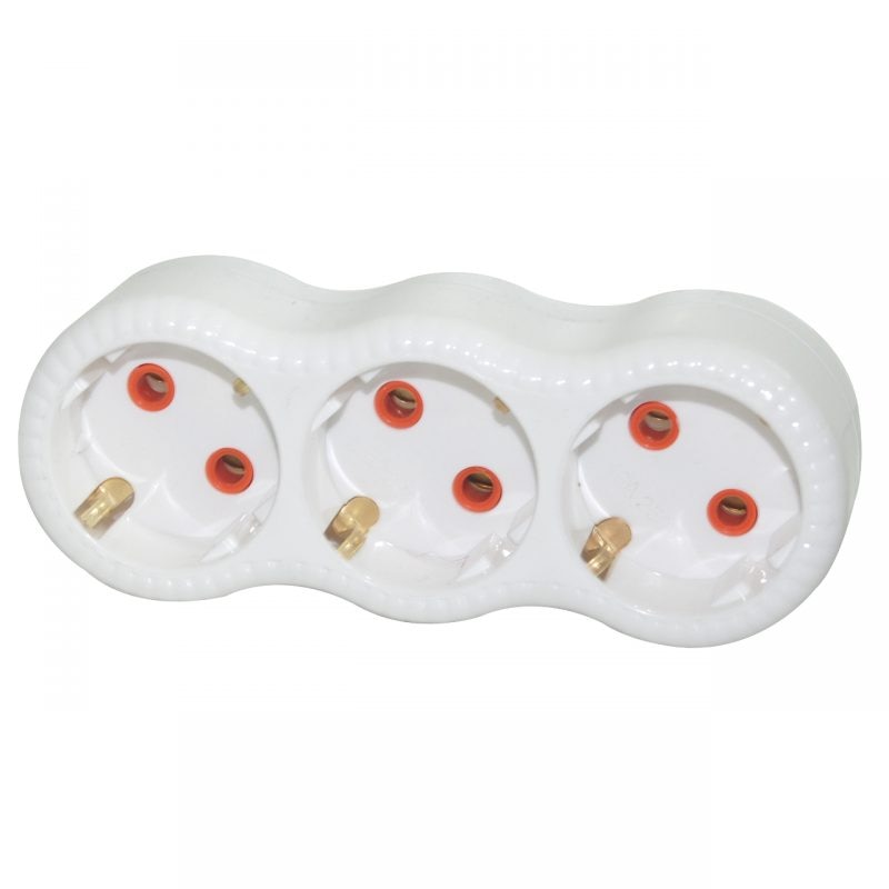 Set 5 bucati, Adaptor Triplu Stecher Liniar 10A , Gelux