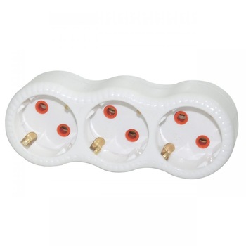 Set 5 bucati, Adaptor Triplu Stecher Liniar 10A , Gelux Set 5 bucati, Adaptor Triplu Stecher Liniar 10A , Gelux