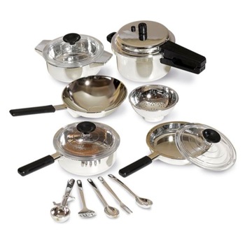 Set de gatit pentru copii cu oale si ustensile de bucatarie, Casdon, 3+ Set de gatit pentru copii cu oale si ustensile de bucatarie, Casdon, 3+
