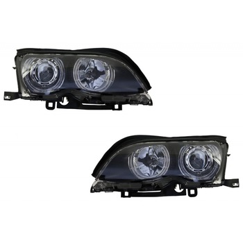 Set 2 Faruri LED Angel Eyes compatibil cu BMW Seria 3 E46 (09.2001 - 03.2005) Negru Set 2 Faruri LED Angel Eyes compatibil cu BMW Seria 3 E46 (09.2001 - 03.2005) Negru