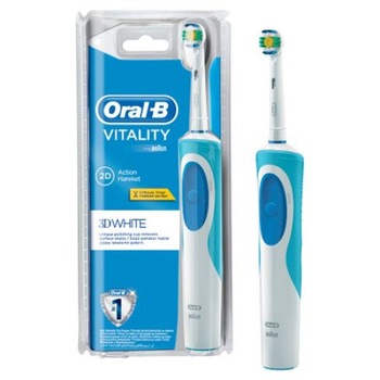 Periuta de Dinti Electrica Oral-B , Numar oscilatii pe minut 7600 , Functie 1 Program , Tip de Curatare 2D , Culoare Alb/Albastru Periuta de Dinti Electrica Oral-B , Numar oscilatii pe minut 7600 , Functie 1 Program , Tip de Curatare 2D , Culoare Alb/Albastru