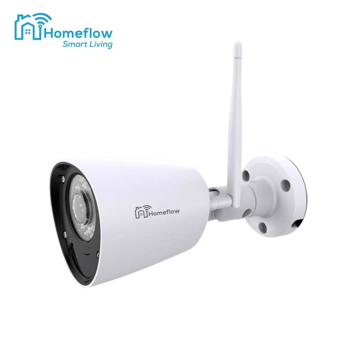 Camera de supraveghere wireless Homeflow C-6003, Exterior, Detectie miscare, Night Vision, Control de pe telefonul mobil