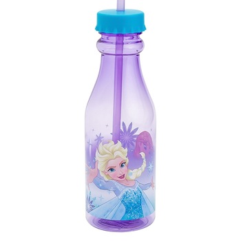 Sticla pentru copii, Zola®, cu pai, Frozen, 500 ml Sticla pentru copii, Zola®, cu pai, Frozen, 500 ml