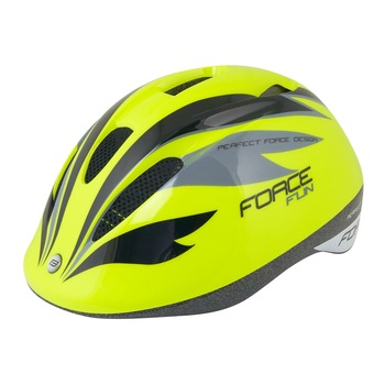 Casca Force FUN Animals Galben Fluo/Negru S Casca Force FUN Animals Galben Fluo/Negru S