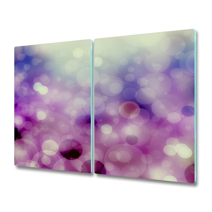 Set 2 tocatoare din sticla Purple wheels 90317386, Tulup, 2x30x52 cm, Purpuriu