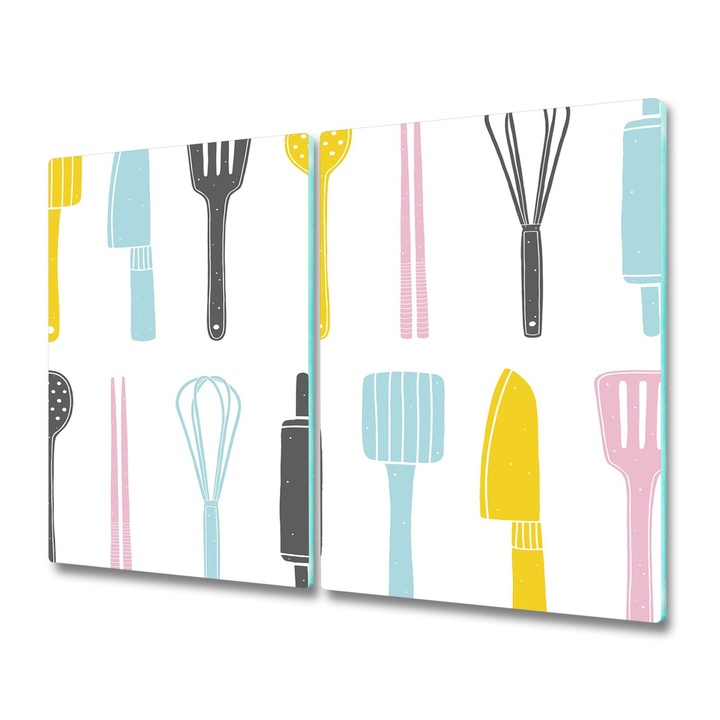 Set 2 tocatoare Tulup. Sticla. 2 x 30 x 52 cm. 90233815. Model ustensile de bucatarie