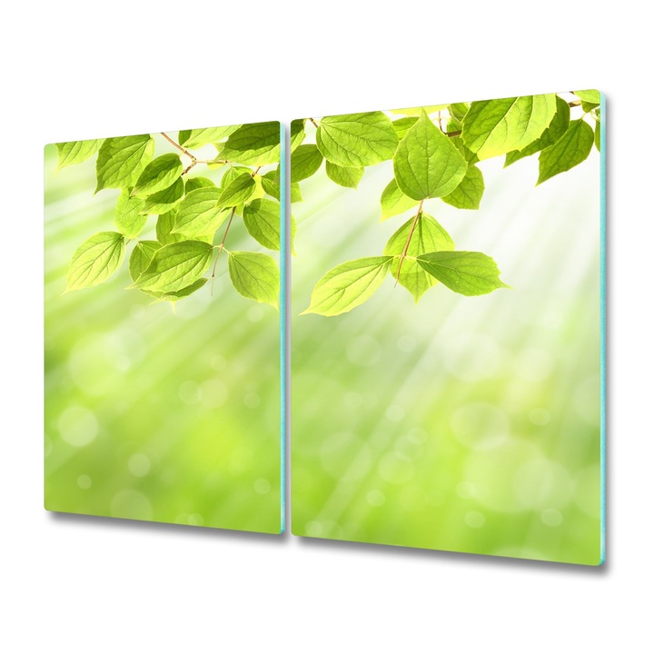 Tocator de bucatarie, Tulup, Frunze, Verde, 2x30x52 cm, 010010520010000006207