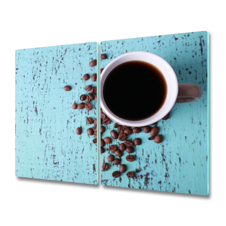 Set 2 tocatoare din sticla Tulup. Cafea 71051181. 2x30x52 cm. Maro