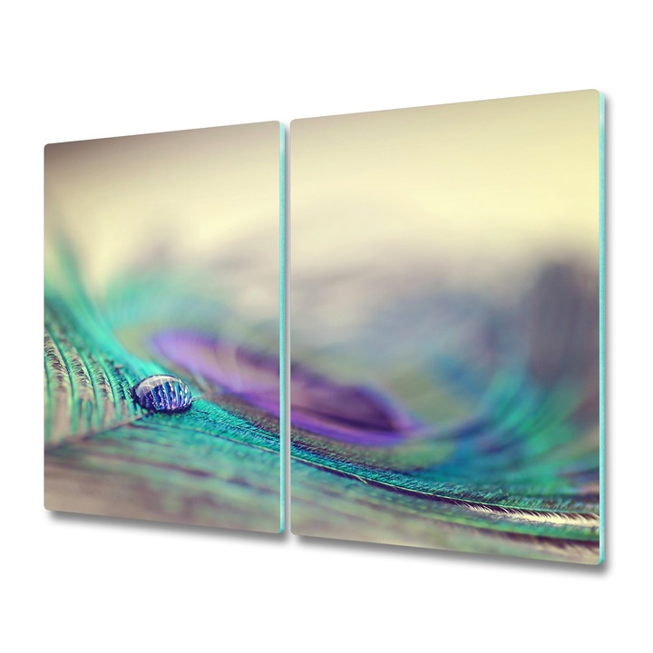 Set 2 tocatoare din sticla Tulup. Pana 67250571. 2x30x52 cm. Multicolor