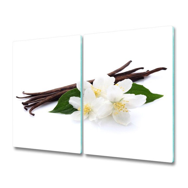 Set 2 tocatoare din sticla Tulup. 75941522. 2x30x52. Model vanilie si flori de iasomie