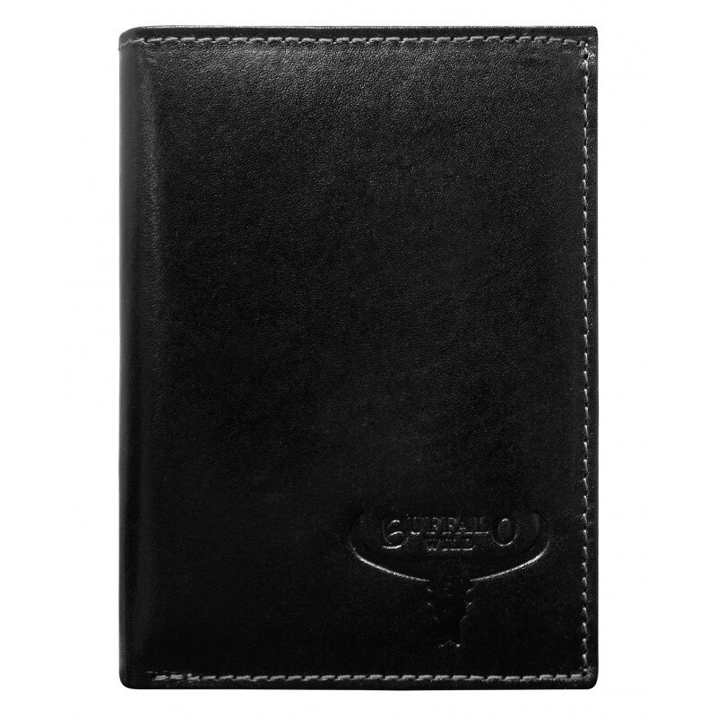 Portofel barbati, PORMG010, piele naturala, Negru, cu RFID - Wild