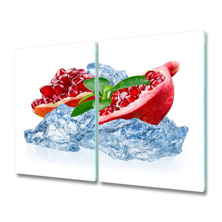 Tocator de bucatarie, Tulup, Rodie cu gheata, Rosu, 2x30x52 cm, 010010520010000006967