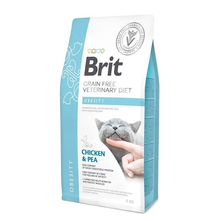 Diétás táp macskáknak, Brit VD Grain Free, Obesity, 5 kg
