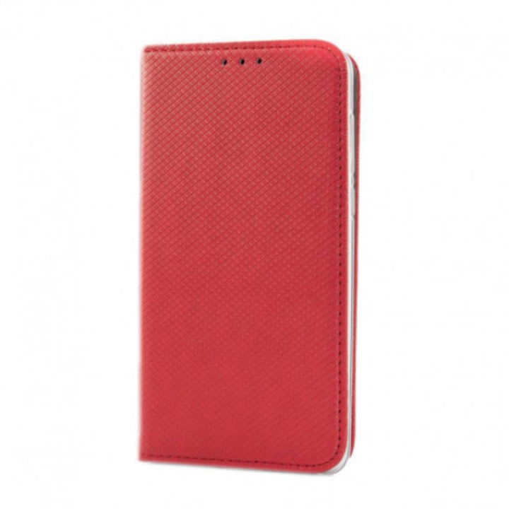 Kожен калъф Smart Magnet за Samsung Galaxy A40 A405, червен