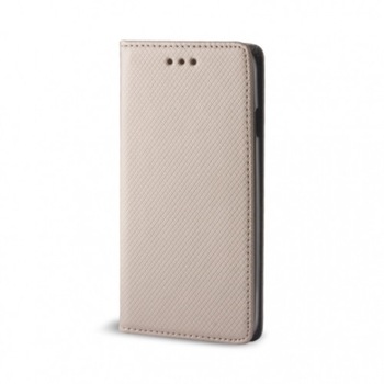 Husa Piele ecologica Smart Magnet pentru Samsung Galaxy A50 / A50s / A30s aurie Husa Piele ecologica Smart Magnet pentru Samsung Galaxy A50 / A50s / A30s aurie