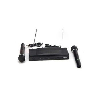 Set de karaoke cu 2 Microfoane wireless si tablou de comanda Set de karaoke cu 2 Microfoane wireless si tablou de comanda
