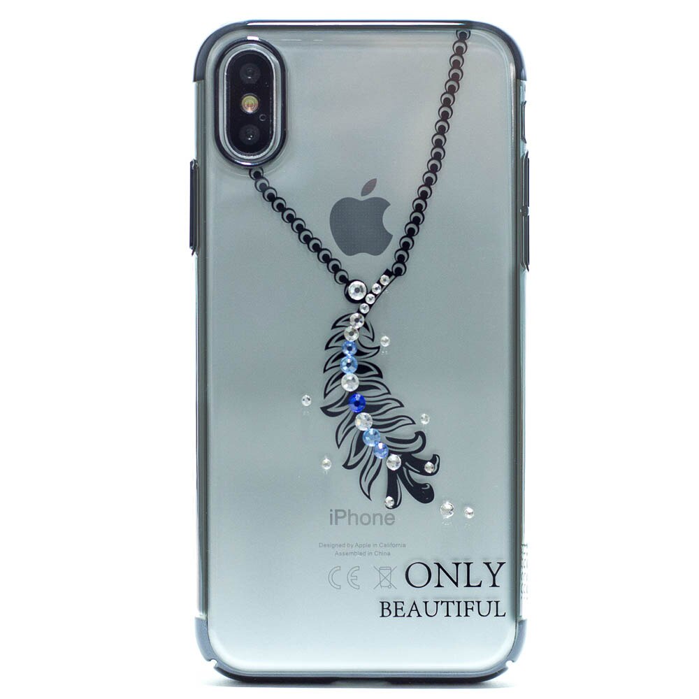 Carcasa iPhone X, Hoco Diamond Feather Neagra