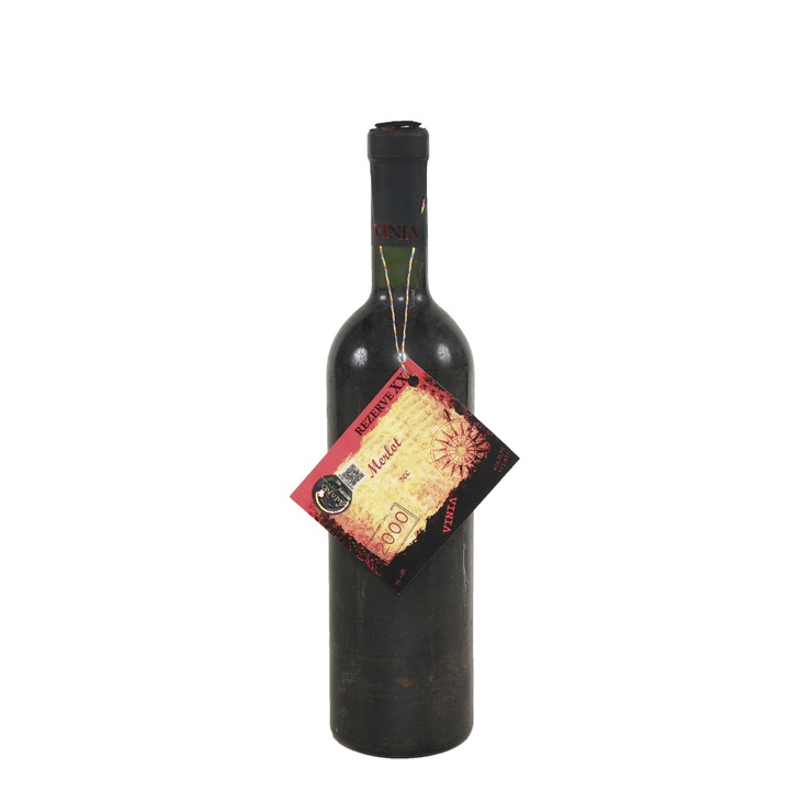 Vörösbor, Merlot, Podgoria Uricani, 2000, száraz, Vinia, 0,75 l
