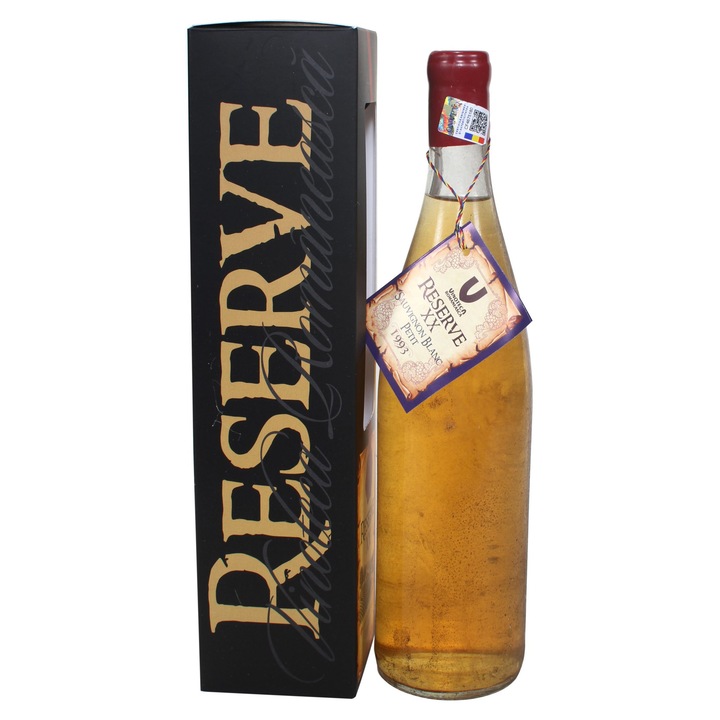 Vin alb, Sauvignon Blanc Petit, Podgoria Iasi, 1993, sec, Vinia,0.75 l