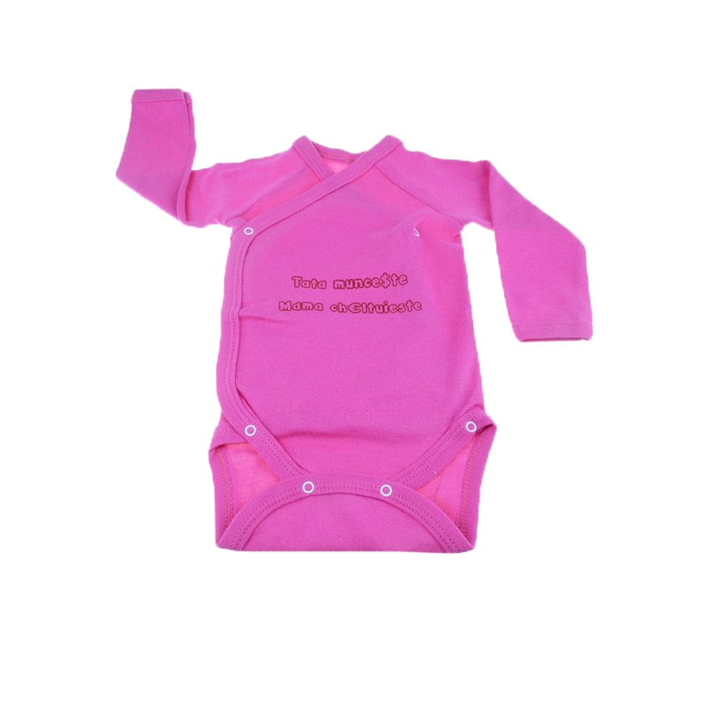 Body maneca lunga, fete, Mini Bimbi, Fucsia
