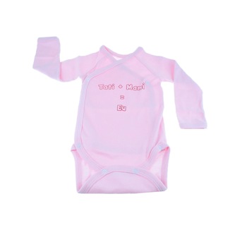 Body cu maneca lunga pentru fete Mini Bimbi, Roz Body cu maneca lunga pentru fete Mini Bimbi, Roz