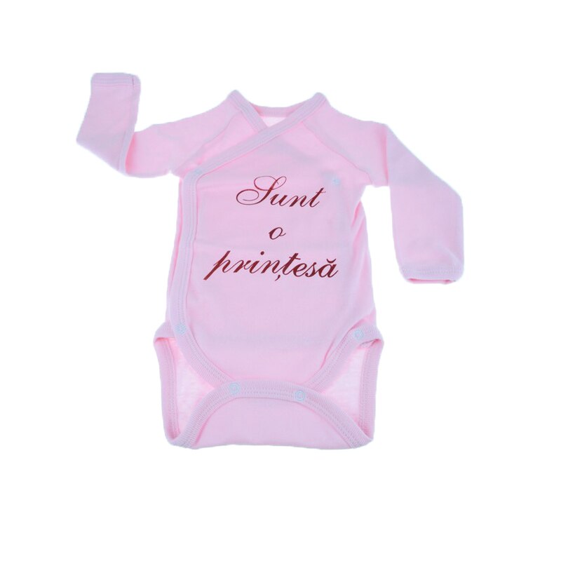 Body maneca lunga fetite Mini Bimbi BMB-17RZ, Roz